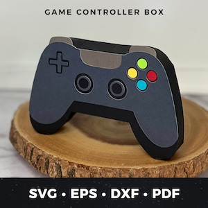 Video game controller geschenkdoos svg, video game box svg bestand knippen, video game partij gunst svg, video game gunst vak svg, gamer geschenkdoos svg