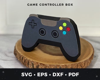 Video Game Controller Gift Box svg, Video Game Box svg cut file, Video Game Party Favor svg, Video Game Favor Box svg, Gamer Gift Box svg