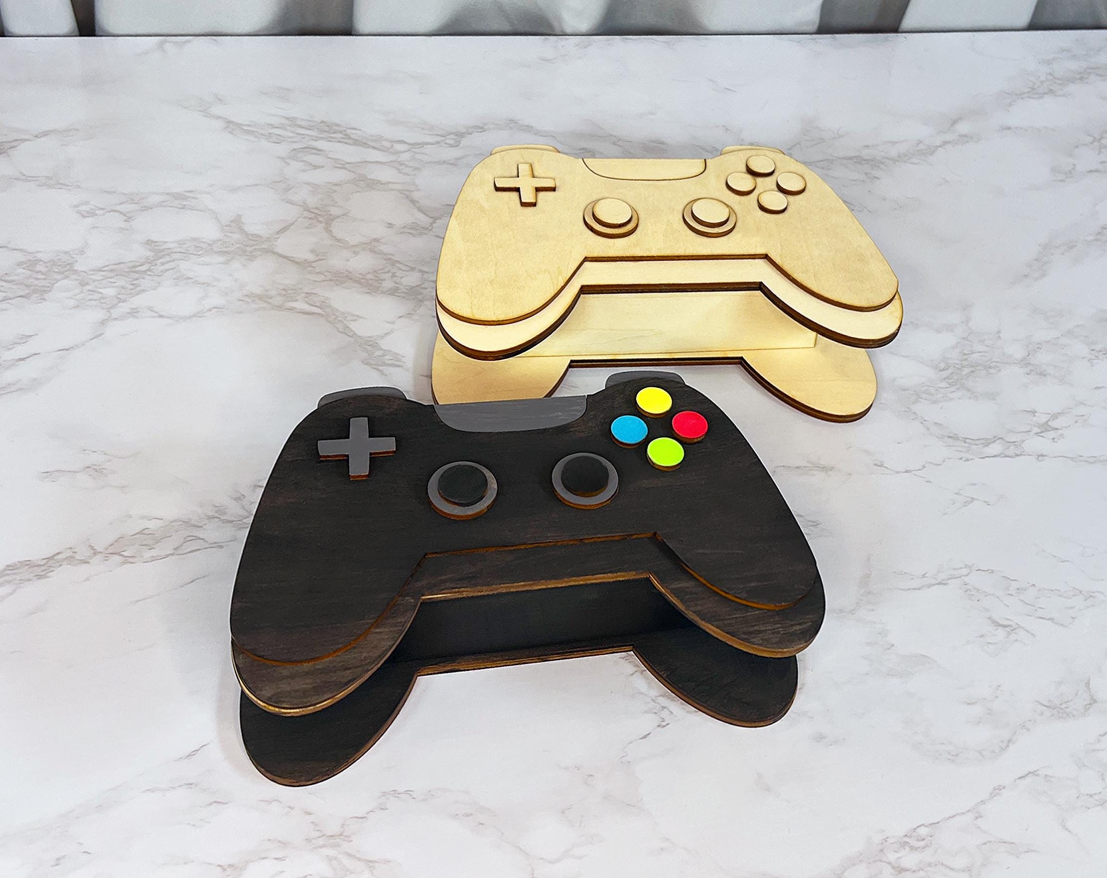 Video Game Controller Gift Box Laser Cut File, Gamer Favor Box SVG ...