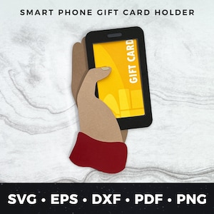 Porta-cartão-presente para smartphone svg, presente de aniversário para smartphone svg, porta-cartão-presente para celular svg, arquivo de corte para cartão-presente para smartphone, presente para telefone svg