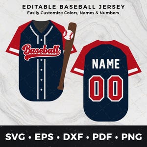 Baseball Svg Jersey Clipart Png pdf dxf eps, Baseball Cut File, Baseball Vector Design, DIY Baseball Shirt Svg, Jersey Template Team Signs