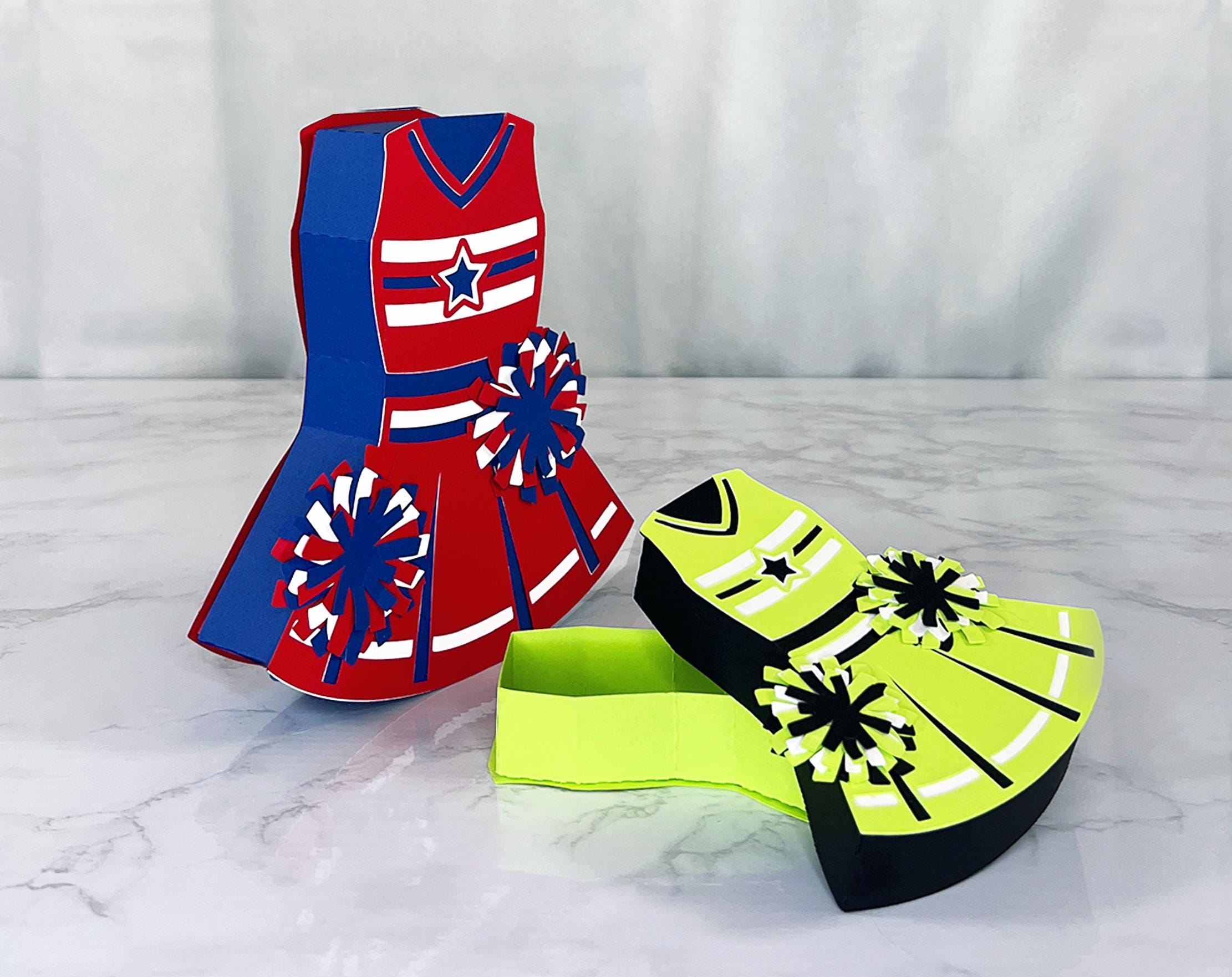 Cheer Uniform Favor Box Svg, Cheerleading Gift Box Svg, Cheer Team ...