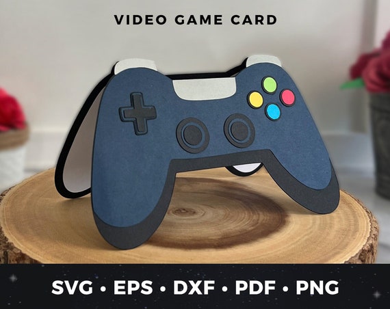 Video Game Controller Card Svg, DIY Video Game Card, Video Game Controller Cut File, Video Game svg, DIY Video Game Gift Gamer Card Cut file