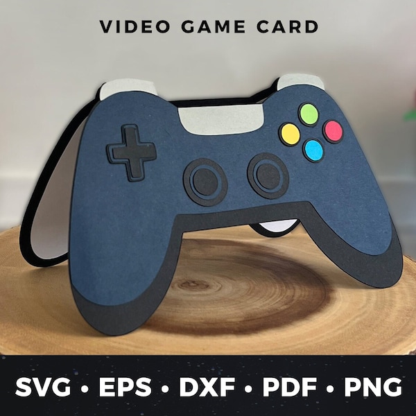 Video Game Controller Card Svg, DIY Video Game Card, Video Game Controller Cut File, Video Game svg, DIY Video Game Gift Gamer Card Cut file