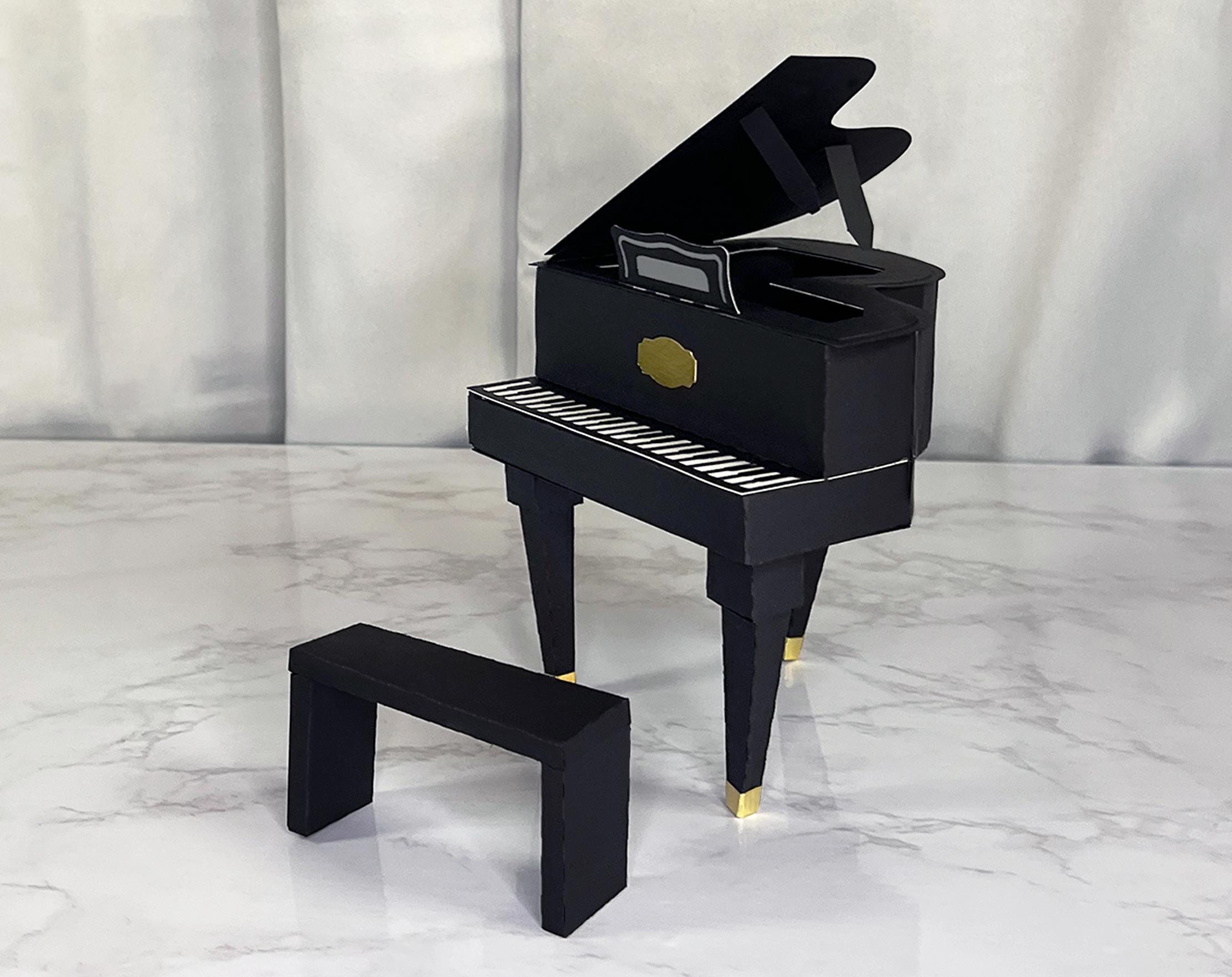 Piano Gift Box SVG, 3D Paper Piano Favor Box, Music Teacher Gift Idea ...