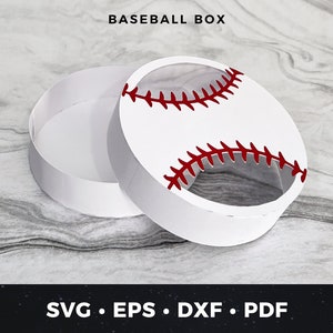 Scatola per bomboniere da baseball svg, File di taglio per scatola da baseball, Regalo per allenatore di baseball, Scatola per bomboniere da baseball svg, Bomboniera da baseball fai da te, Scatola per bomboniere da softball svg tagliata
