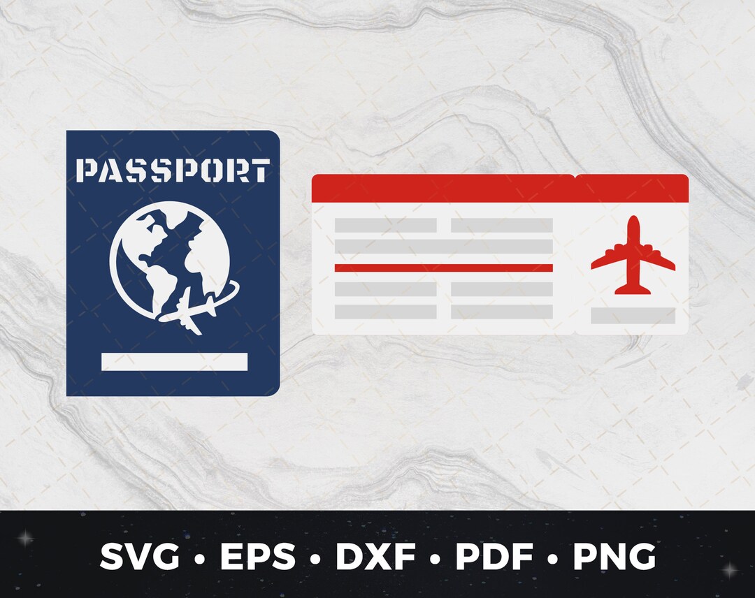 Passport Svg, Passport Clipart, Passport Cut File, Passport Vector