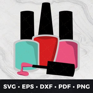 Nail Polish Svg, Nail Polish Clipart, Nail Salon svg, Spa Day svg, Manicure svg, Pedicure svg, Manicure Clipart, Nail polish clipart svg