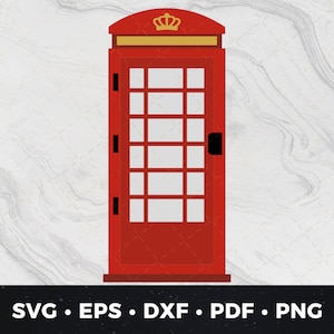 Red Telephone Booth svg, K6 Cut File, London Phone Booth svg, England svg, Phone Booth svg, Phone Booth Clipart, London Phone Booth Clip Art
