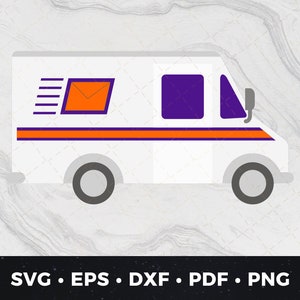 Delivery Truck svg, Delivery Driver svg, Delivery Cut File, Mail Carrier Cut File, FedEx Inspired truck svg, FedEx svg, Delivery Clipart