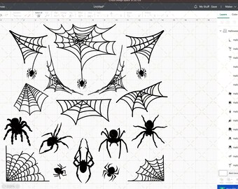 Spiders and Spiderweb Svg, Spiderweb Svg Bundle, Spiders Svg