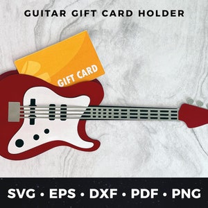 E-Gitarre Geschenkkartenhalter, DIY Gitarrenkarte, Gitarre png, SVG Gitarre, Gitarre schneiden, Cricut Projekt, DIY Gitarrenkarte, Gitarrenliebhaber