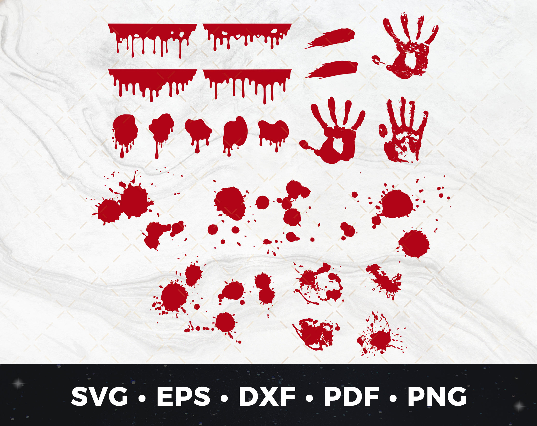 Blood Splatter Svg, Bloody Drips SVG, True Crime Svg, Horror Svg