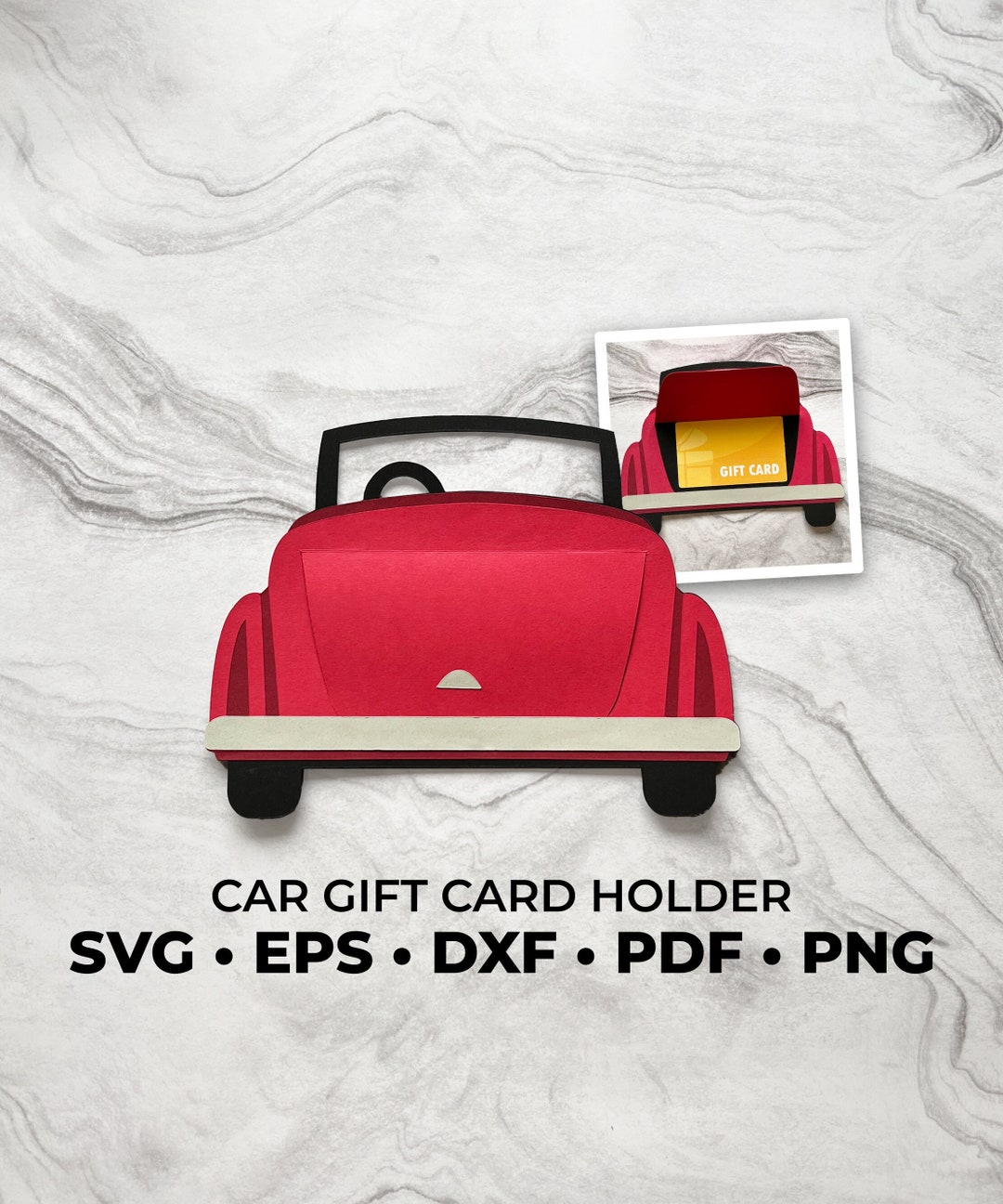 Car Gift Card Holder Svg DIY Car Card Car Cut File Car Svg Etsy Australia