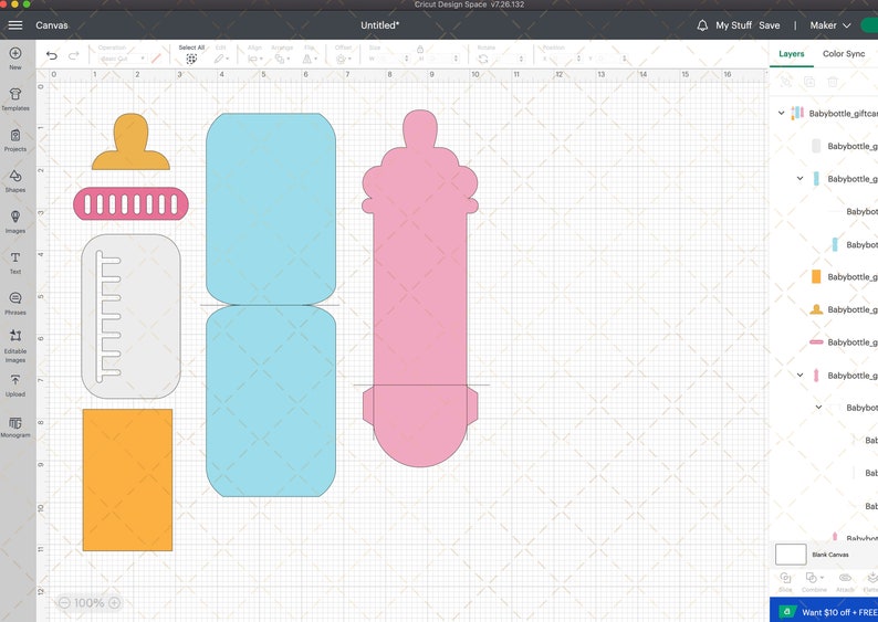 Baby Bottle Gift Card Holder Svg Baby Shower Svg Baby Shower Etsy