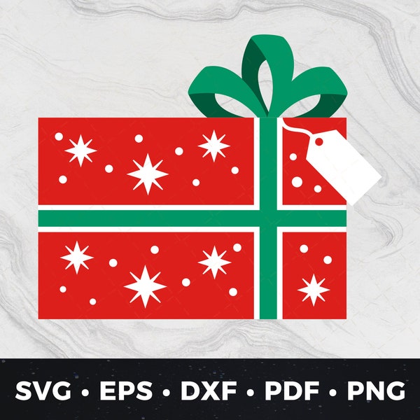 Christmas Present svg, Christmas Gift svg, Holiday Present svg, Christmas Gift Cut File, Present png, Christmas Gift Clip Art, Christmas png