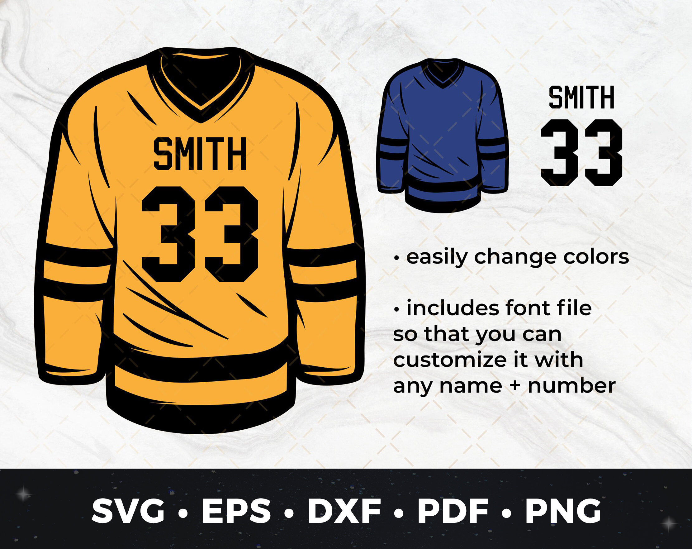 Hockey Jersey SVG Cut file by Creative Fabrica Crafts · Creative