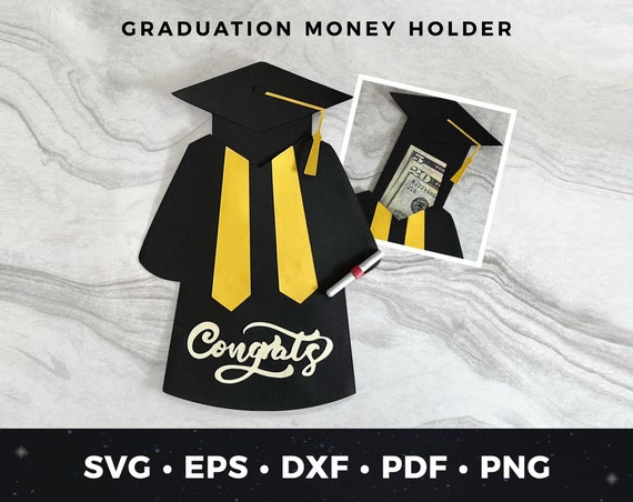 Porta soldi per la laurea, biglietto di laurea fai da te, tocco e toga svg, laurea SVG, file di taglio per la laurea, progetto Cricut, biglietto di laurea fai da te, laurea