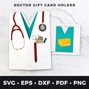 Porta carte regalo per dottori in formato svg, regalo per dottori in formato svg, carta regalo per professionisti medici in formato png, carta regalo di apprezzamento per dottori, biglietto di ringraziamento per dottori in formato pdf