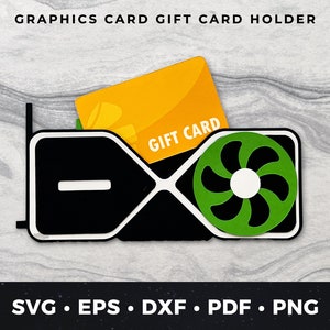 Graphics Card Gift Card Holder, Video Card svg, Graphics Card Gift Card, PC Build Gift Card Holder, PC Build Money Holder svg, Graphics svg