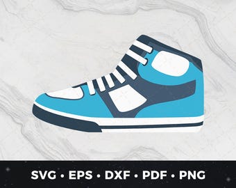 Sneaker svg png pdf dxf eps, Cool Shoe Clipart, Kids Streetwear Cut File, DIY Sneakerhead svg, Trendy Shoe png, Shoe Lover pdf, Shoes