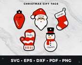 Christmas Gift Tags svg, Christmas Tags Cut File, Cute Christmas Tags, Christmas Gift Tag Cut File, Holiday Tags svg, DIY Christmas Tags svg