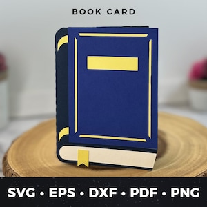Livre carte svg, fichier coupé carte des amoureux des livres, livre coupé, livre carte de voeux svg, livre porte-cartes cadeau, svg des amoureux des livres, livre carte d'anniversaire