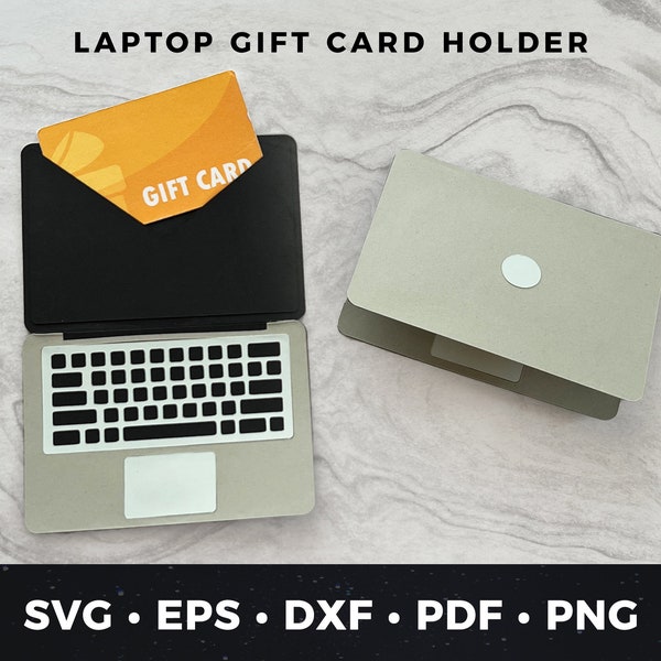 Laptop Gift Card Holder, Laptop Card svg, Laptop Cut File, Computer Gift Card Holder, Computer svg, Laptop svg, Laptop Birthday Card svg