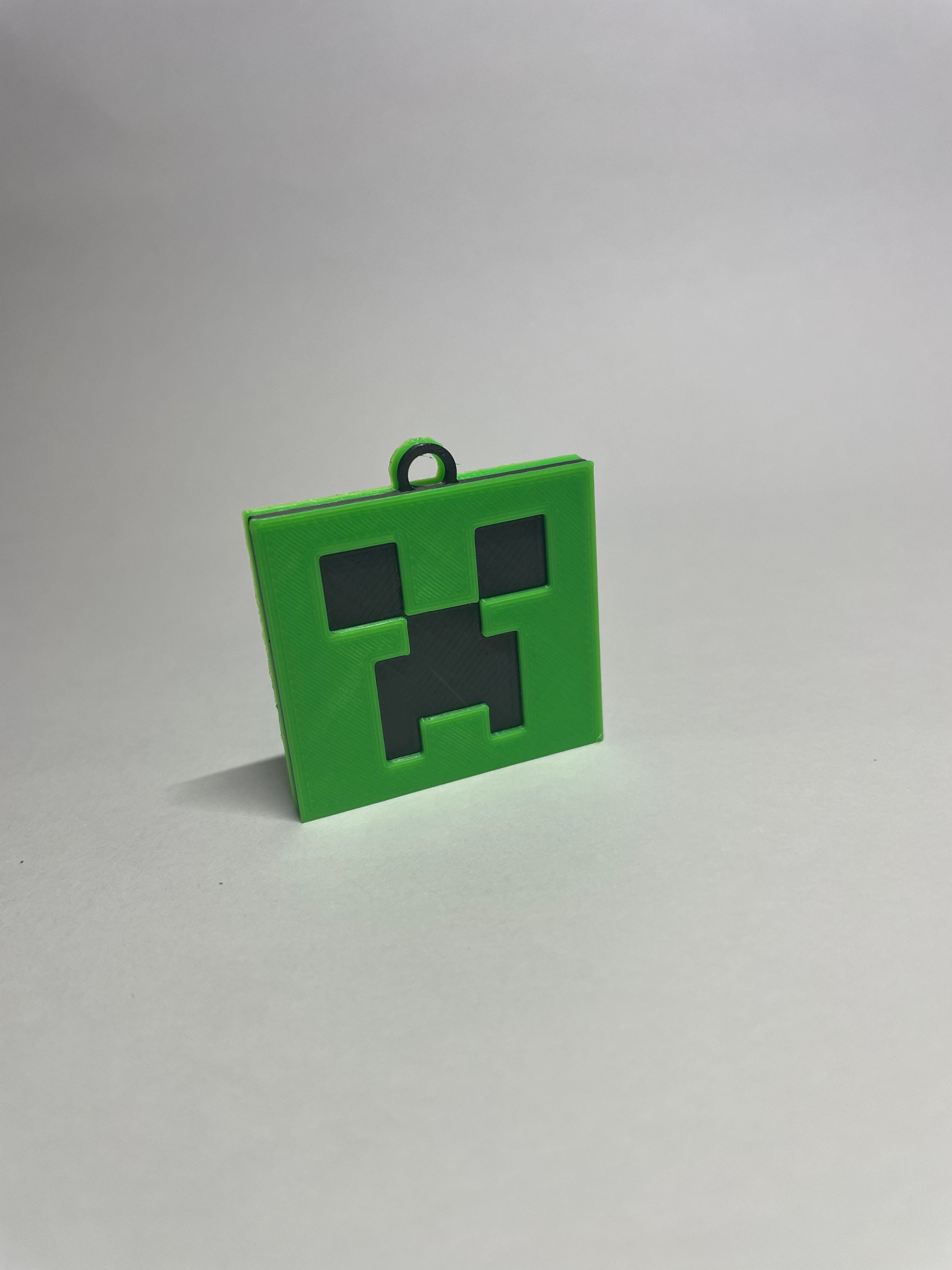 3D Printed Minecraft Creeper Style. Gift Name Tag Birthday Etsy UK