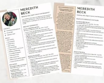 Modello di curriculum modificabile, professionale ma creativo: colori naturali, semplice