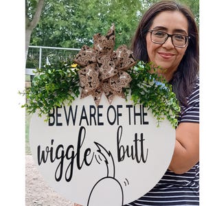 Front door Decor/ Front Door Dog Sign/ Dog Wreath/ Pet / Dog door hanger/ Year Round / Summer Wreath/ Welcome Dog door hanger/ Vet sign