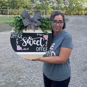 Front Door office decor | Nurse office Hanger | Welcome Door sign | Office Sweet Office sign | Front Door Office Wreath | Principal design