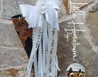 Boot Bow: Bride Western Wedding Decor, Rustic Bridal Accessories