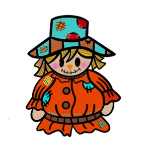 Template: Scarecrow door hanger digital Fall template door hanger