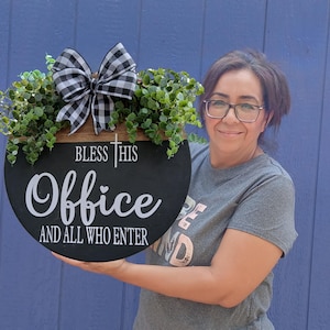 Office Sign | Principal Hanger | Welcome Front door sign | Bless this Office Sign | Assistant Principal Wreath | school Nurse Sign | Dr Sign