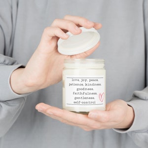 Fruits of the Spirit candle
