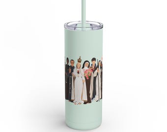 Tumbler, Matte Saints Catholic Religious Drinkware, 20oz, Prayer, Communion, Gift, Travel Mug