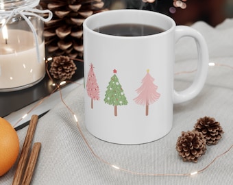 Taza de café del árbol de Navidad; Taza de Navidad