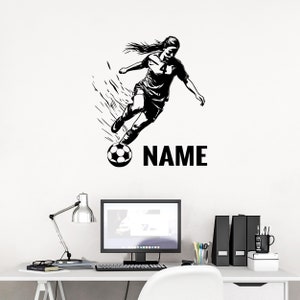 壁用サッカーデカール - 壁用サッカー選手デカール - サッカー選手壁用デカール - 壁用サッカーデカール - カスタムサッカー壁用デカール