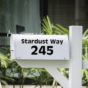 Personalized Mailbox Numbers Decal - Reflective Vinyl Sticker for House Address - Customizable Adress Decal for Ofice, Home, Apartment