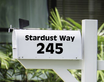 Personalized Mailbox Numbers Decal - Reflective Vinyl Sticker for House Address - Customizable Adress Decal for Ofice, Home, Apartment