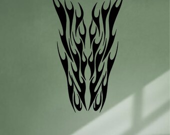 Flame Graphics Car Truck Hood Vinyl Decal Mural Sticker