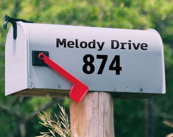 Reflective Street Address Decals for Mailbox - Personalized Vinyl Adress Decal, Perfect for Homes, Apartments, and Offices - Address Numbers