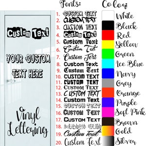 Personalized Design Your Own Name - Custom Vinyl Decal - Vinyl Lettering for Car, Walls, Window, Windshield Computers, Hydroflask