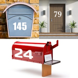 Personalized Numbers Stickers for Doors - Indoor and Outdoor Use Number Sticker - Address Numbers for Homes and Mailboxes
