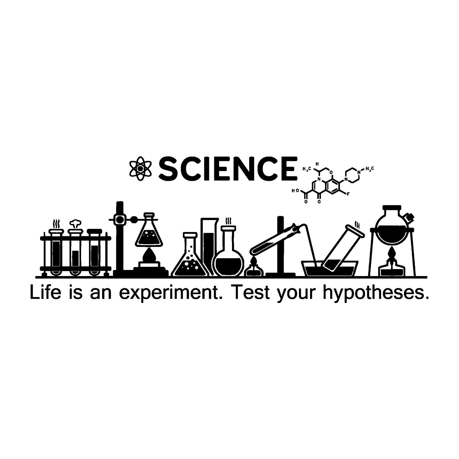 Chemical Lab Vinyl Wall Decal Science Inspire School Classroom Etsy