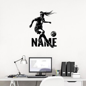 サッカー選手の壁用デカール - 壁用サッカーデカール - 壁用デカール サッカー選手 - 壁用サッカーデカール - カスタムサッカー壁用デカール