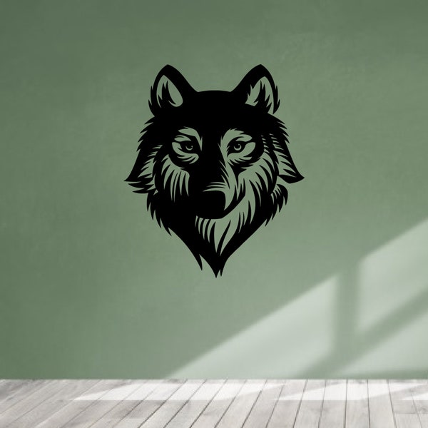 Wolf Wild Dog Great Big Hood Graphics Fit Car Truck Waterproof Vinyl Decal Mural Sticker