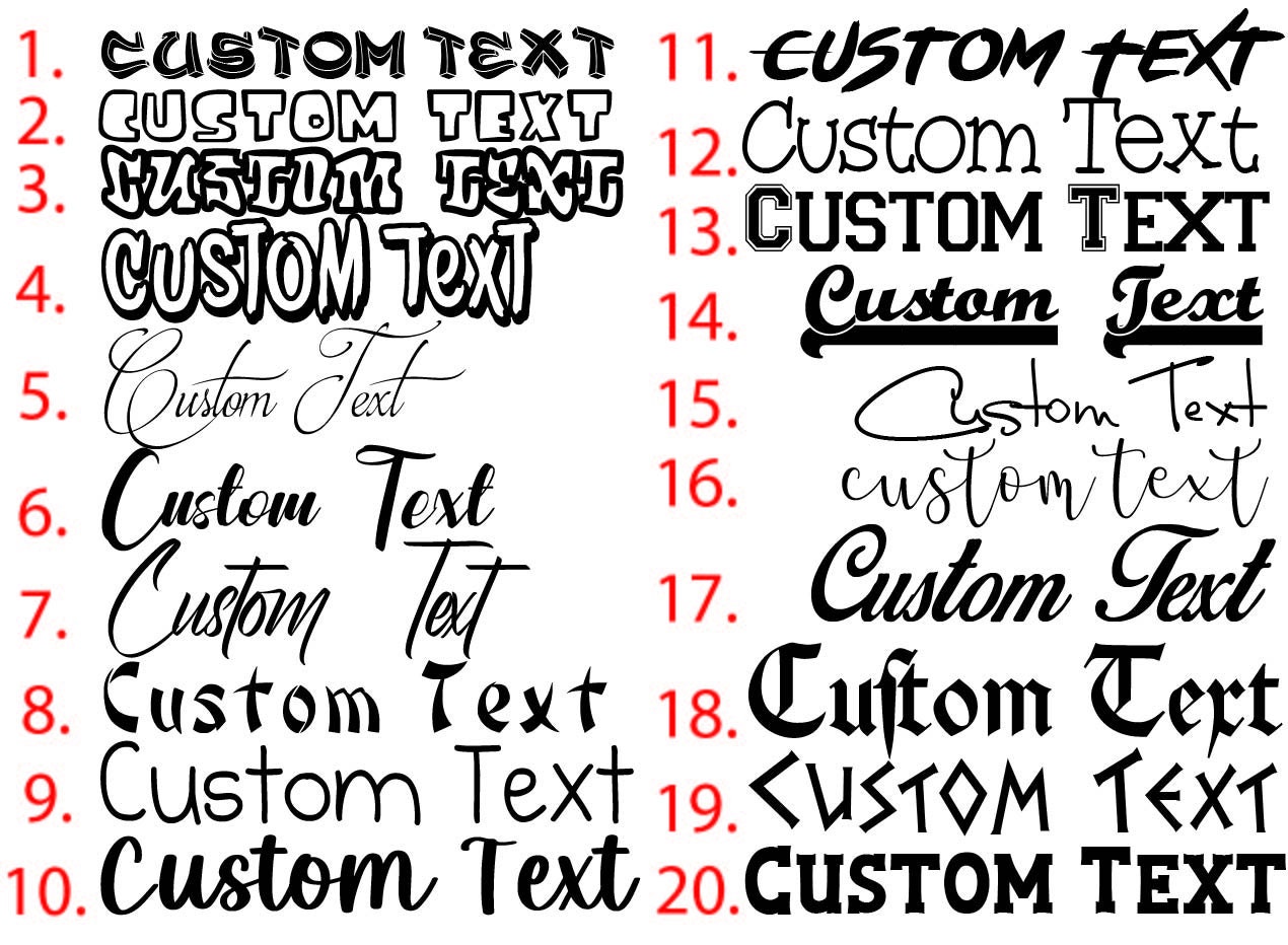 Personalized Decals Lettering Custom Vinyl Sticker Car Window Custom
