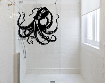 Octopus Stickers - Giant Octopus Wall Sticker - Vinyl Octopus Sticker - Giant Octopus Wall Decal - Octupus Wall Sticker - Octopus Vinyl Wall